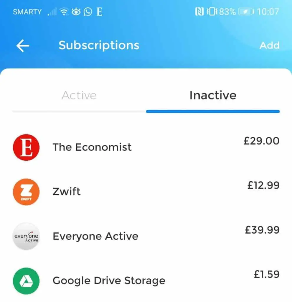 emma app subscriptions manager