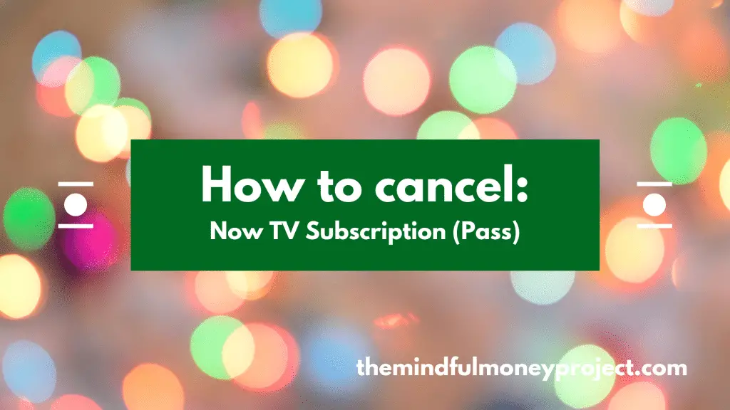 how to cancel now tv
