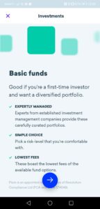 screenshot of Plum basic funds