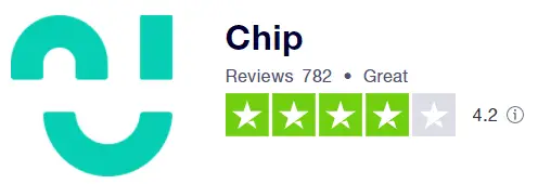 Screenshot of Chip Trustpilot reviews for a Chip vs Plum comparison
