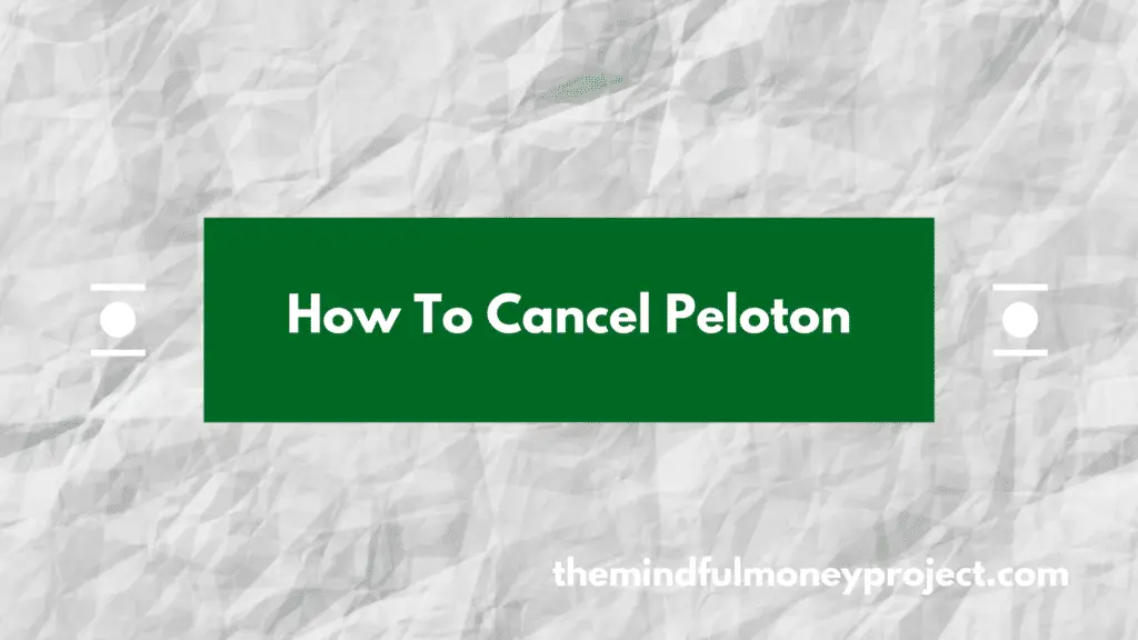 how to cancel peloton subscription uk
