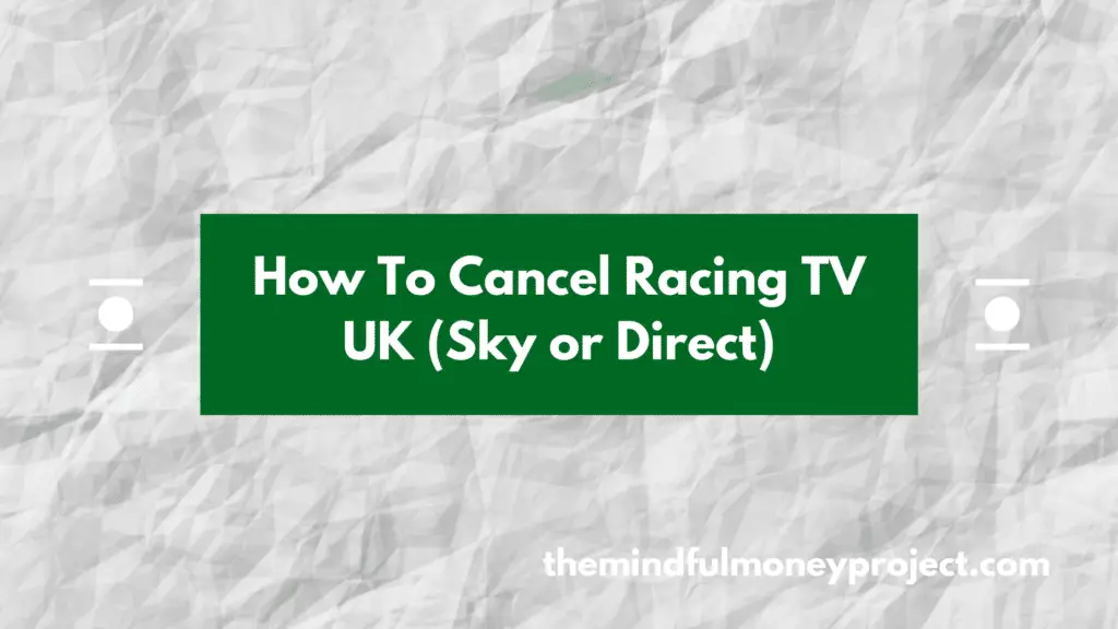 how to cancel racing tv uk sky or direct